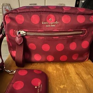 Chelsea Delightful Dot Camera Bag  Blackberry